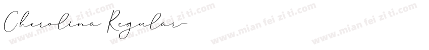 Cherolina Regular字体转换